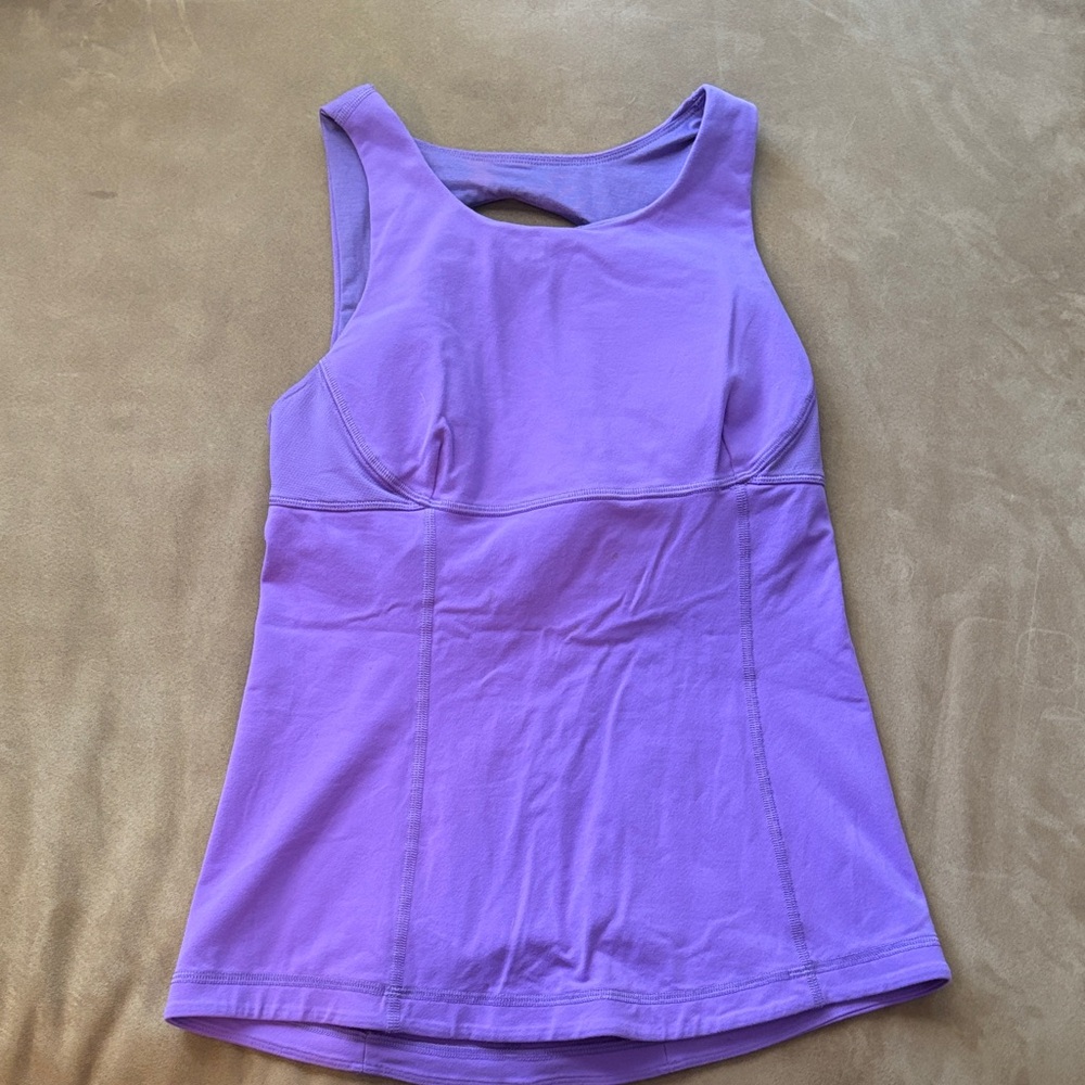 Lululemon Purple Tank Top with Built-in-bra